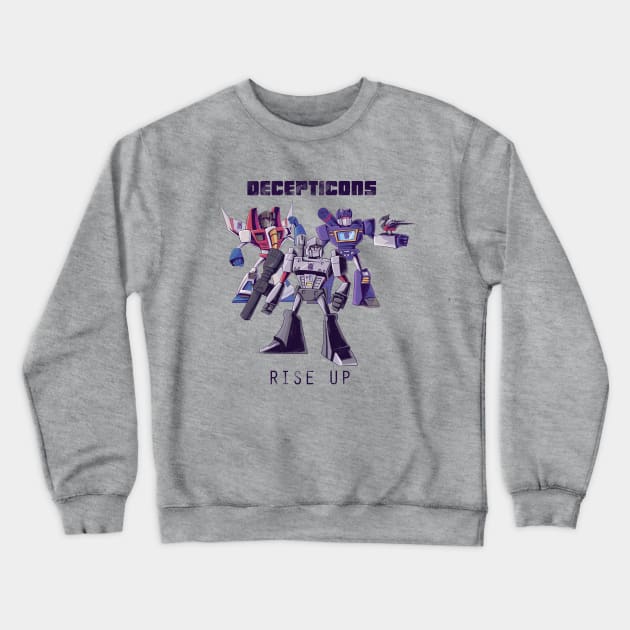 Decepticons: Rise Up Crewneck Sweatshirt by glitzbot